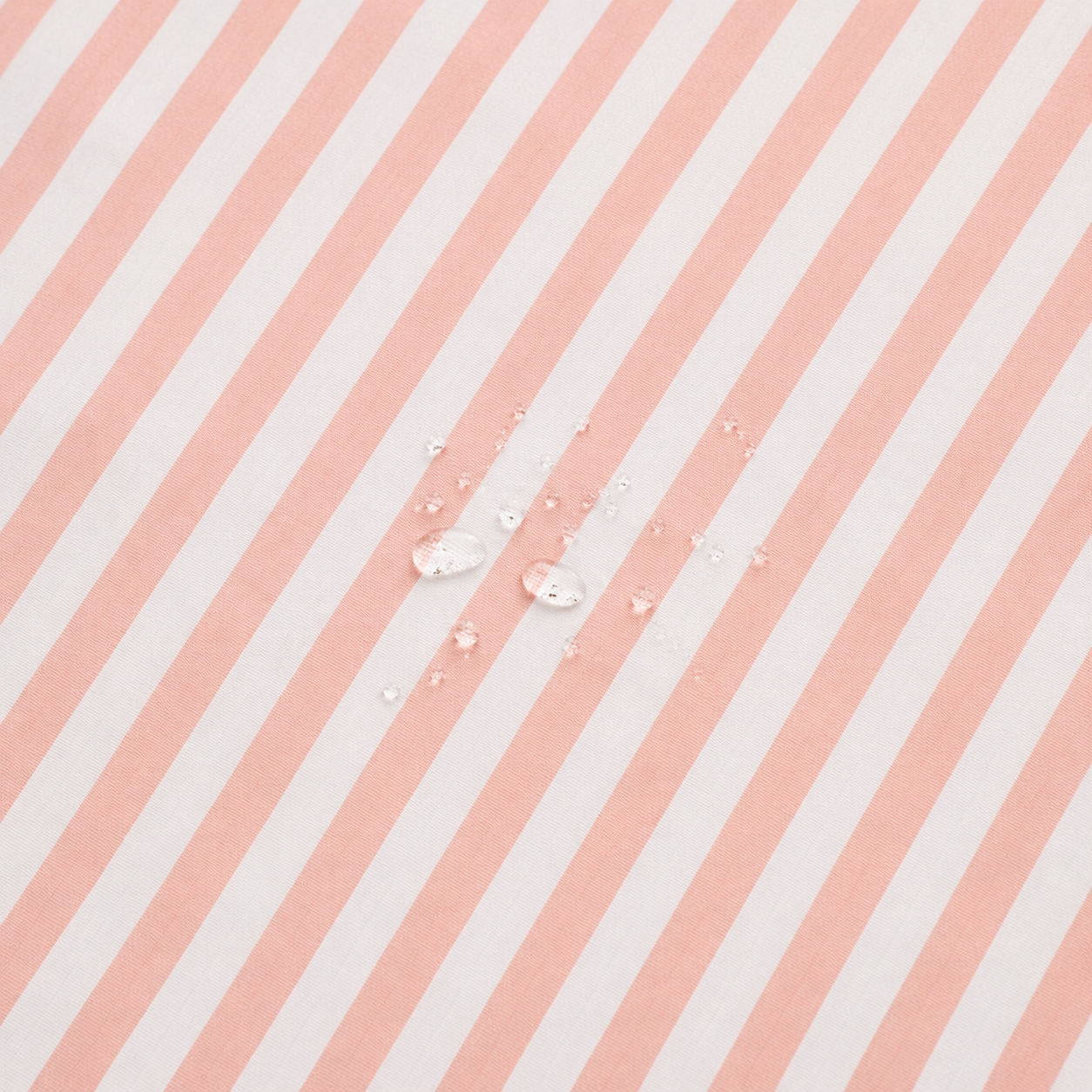 Nappe à Rayures Pêche et Blanche