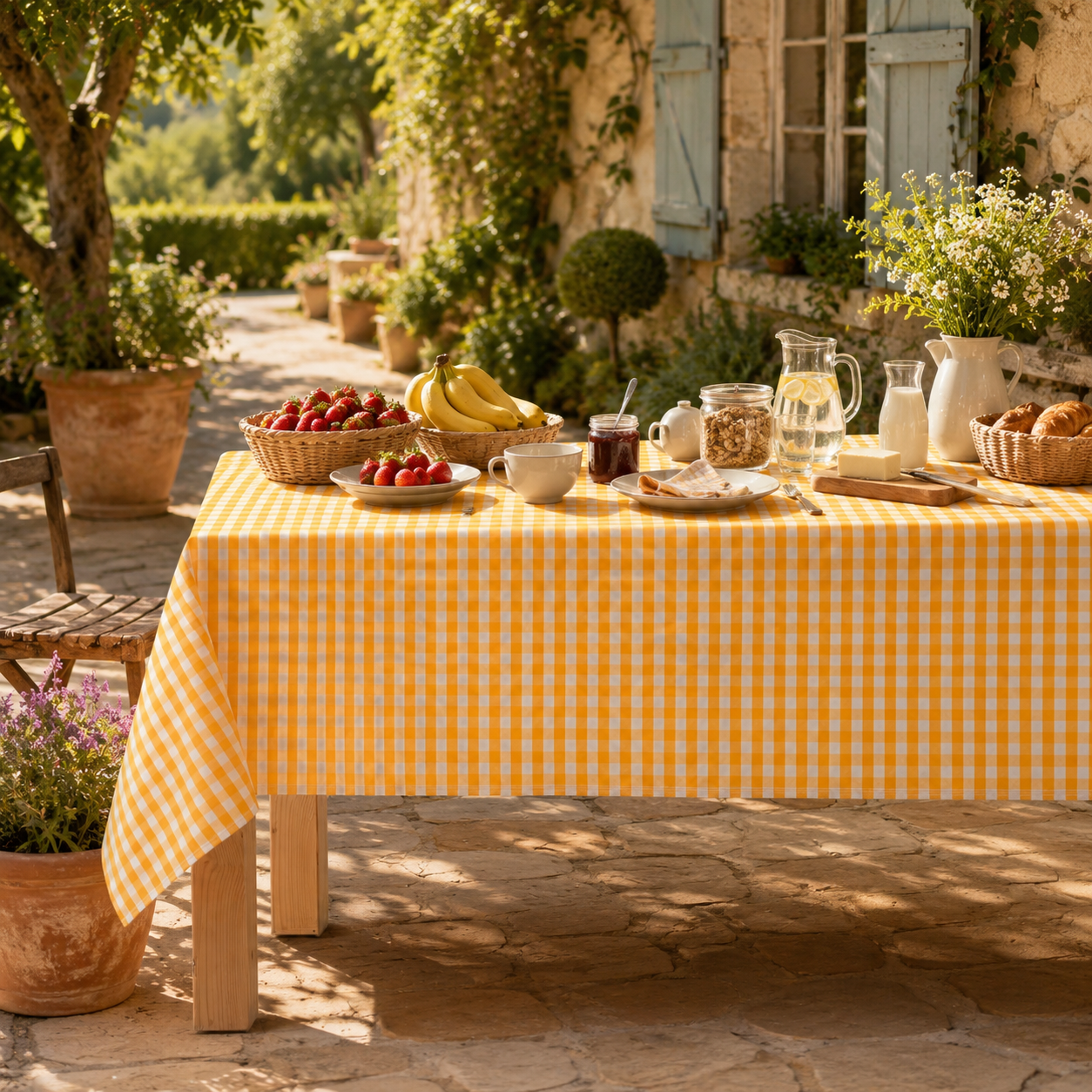 Nappe Vichy Jaune