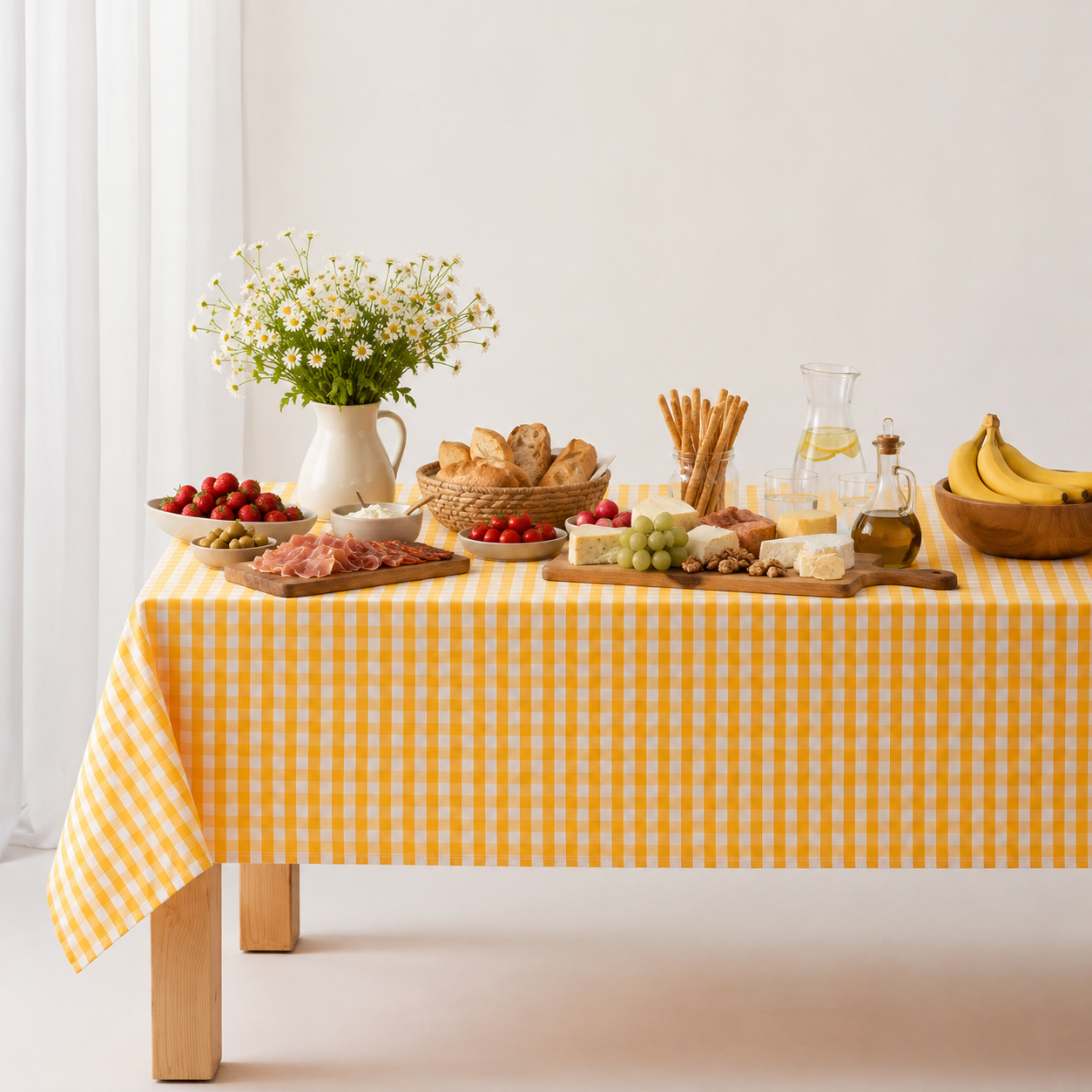 Nappe Vichy Jaune
