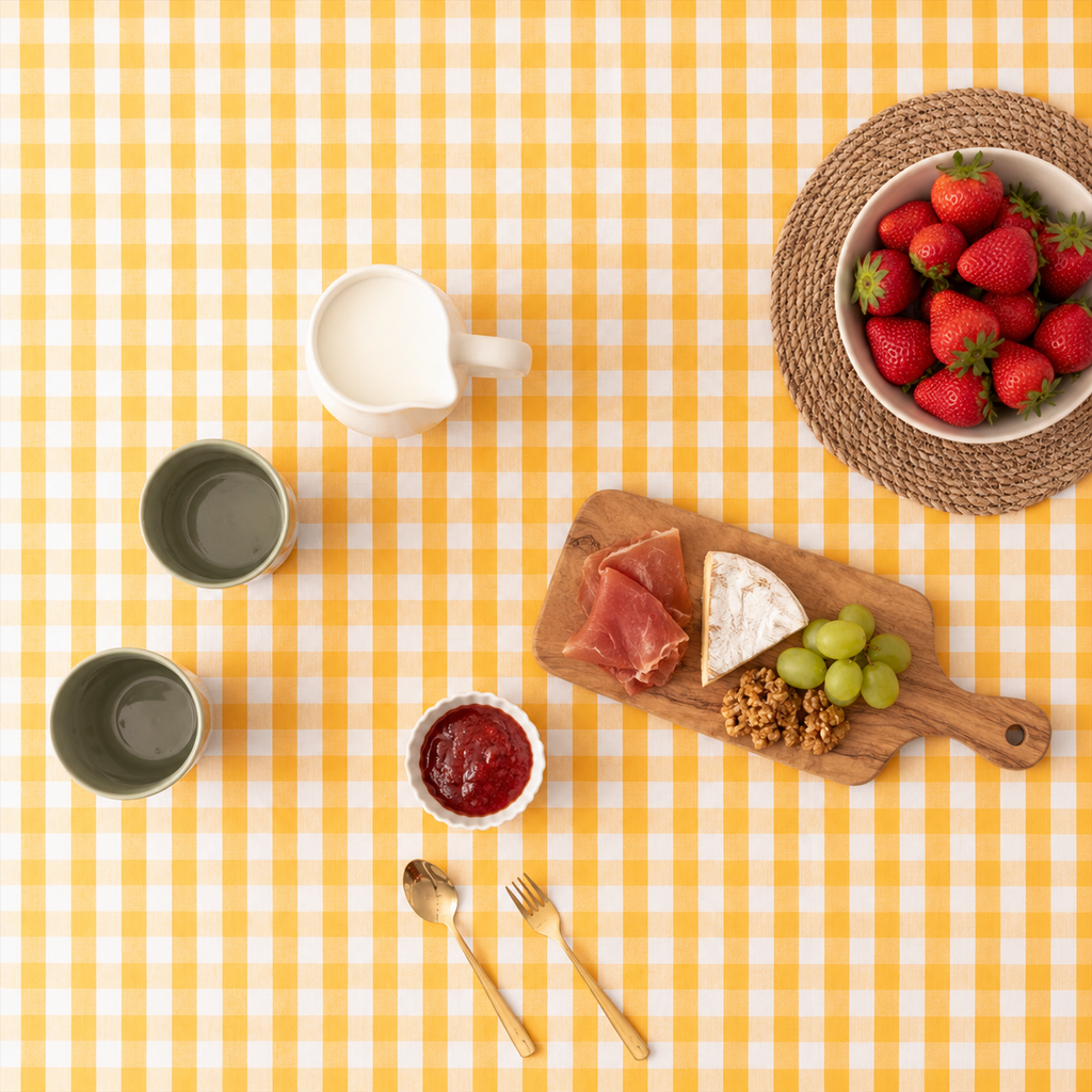Nappe Vichy Jaune